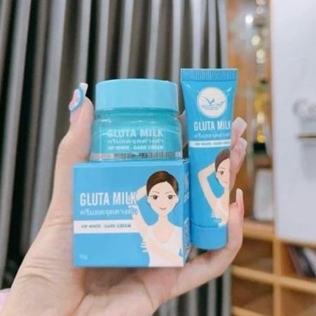 Kem Thâm Nách Gluta Milk (MU HŨ TẶNG TUÝP) Vip White 15g Giảm Thâm Nách