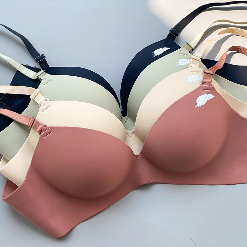  Set 3 Áo lót nữ lông vũ đúc su nâng ngực áo ngực nữ không gọng mã 42 Bra 