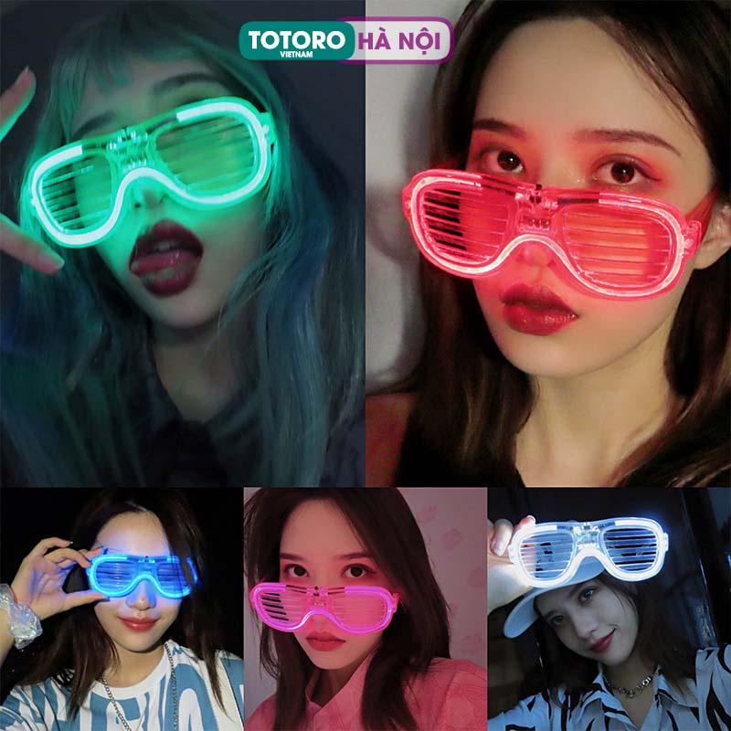 Kính rèm gắn đèn led phát sáng nhiều màu nhấp nháy độc đáo vui nhộn dạo phố tiệc tùng sinh nhật