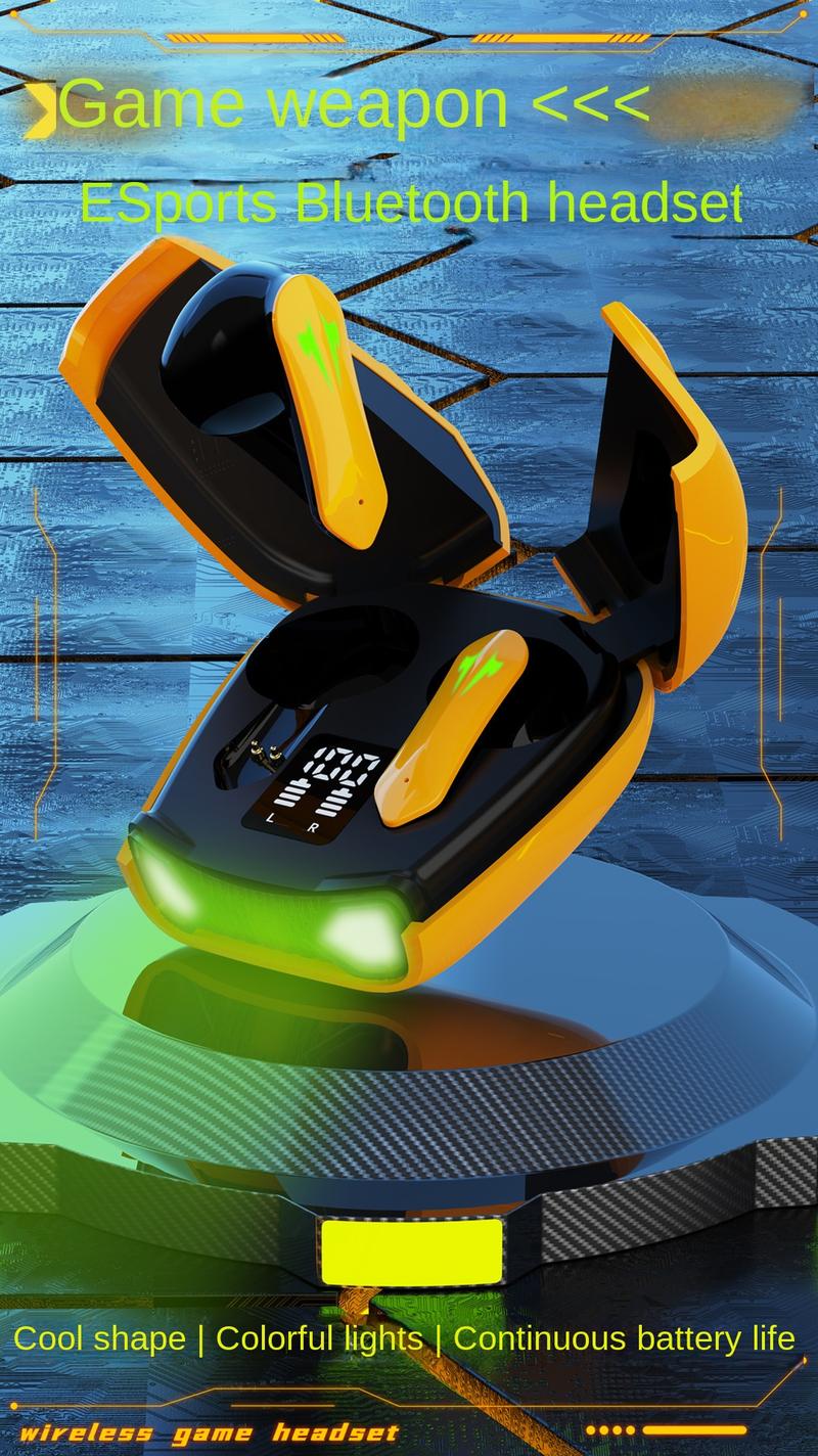 Product Introduction of Tai Nghe Bluetooth, Ks35 Mới, Không Dây, Hai Tai, TWS, Thích Hợp Chơi Game, Cảm Ứng, Màn Hình Kỹ Thuật Số Hai Cửa, Tai Nghe Tạo Hình Xe Thể Thao R05 Earphone 0