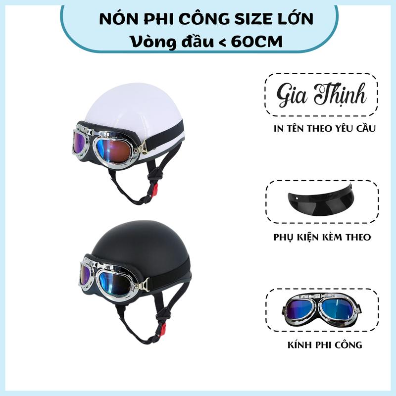 Nón Bảo Hiểm kèm kính phi công, nón phi hành gia dành cho người lớn đa màu sắc Helmet