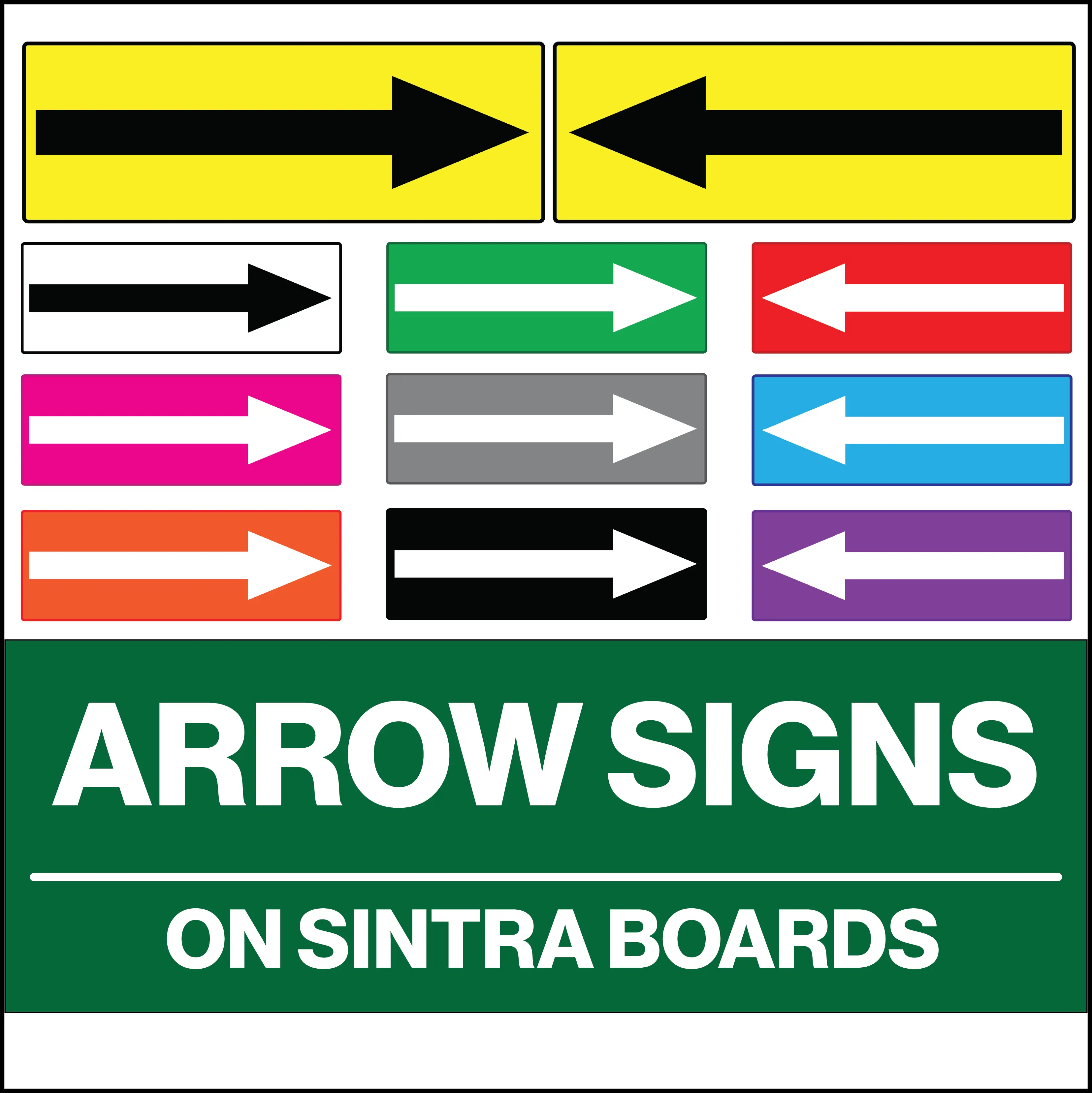 Arrow Signs Safety Signages for Household Company And Business Use ...