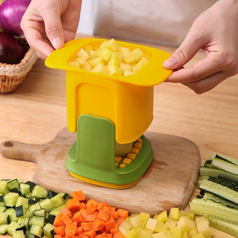 Product Introduction of Manual Potato Cutter, 1 Count Multifunctional Vegetable Cutter, Household Kitchen Fruit & Vegetable Cutter, Kitchen Utensils & Gadgets 0