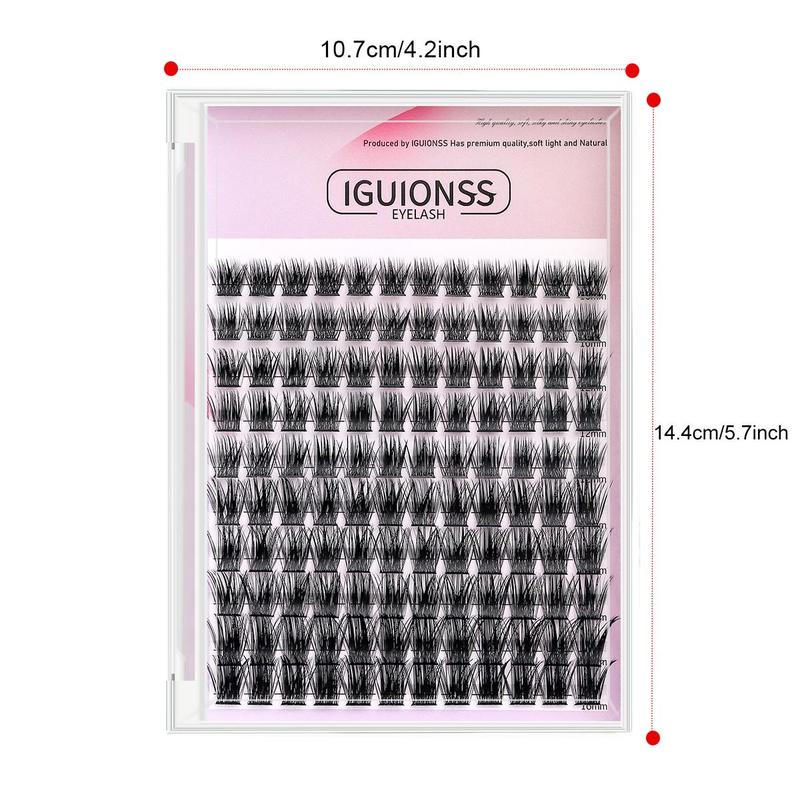 C/d Curl Mixed Size Individual False Eyelashes, 1 Set Natural Look Eyelash Extensions, Self Grafting Eyelash Clusters, Summer Makeup Gift, Makeup Products, Makeup Bundles, Valentine's Day Gift, Eyelashes Extensions, Cosmetic, Eyelash Falsies 2