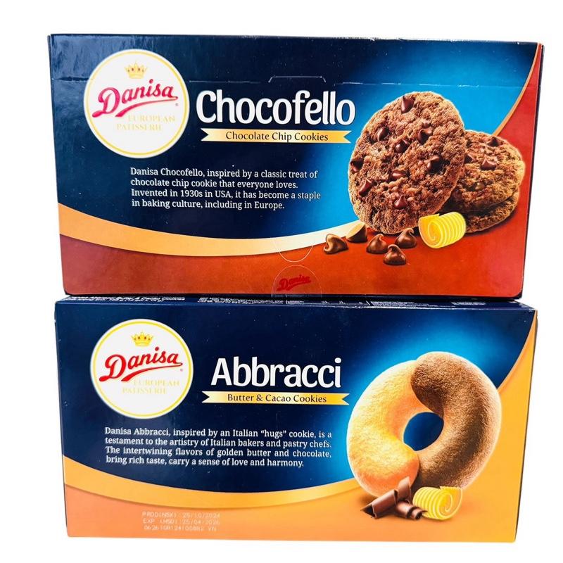 BÁNH QUY DANISA HỘP 150G 168G CHOCOFELLO-ABBRACCI 12 Gói x 14g