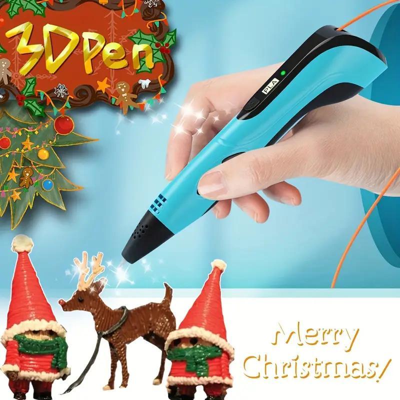 Product Introduction of 3D Printing Pen Set, 1 Set USB Charging 3D Drawing Pen with 3 Colors 3.3m PLA, Creative Painting Pen, Art & Handmade Gift 7