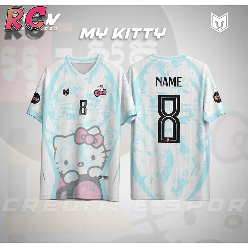 Áo Thun Bóng Rổ Thiết Kế Hello Kitty, RC, Dành Cho Nam Và Nữ, Ngoại Cỡ, Thoáng Khí Và Thoải Mái, Thích Hợp Cho Các Hoạt Động Ngoài Trời, Xu Hướng Nóng, [MÃ: 1] 2