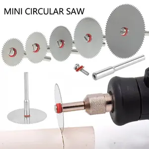 5 Pcs Kepala Gergaji Geraji Mini Bor Universal Cutting Wheel Set Metal Cutting Disc Stainless Steel Circular Saw Blade