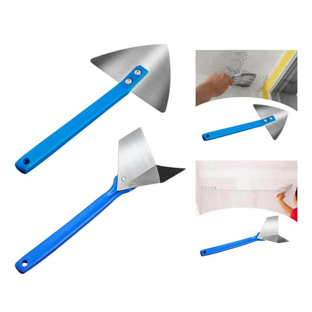Drywall Corner Tool Stainless Steel Compact Lightweight Anti Slip Construction Hand Tool Corner Trowel for Plasterboard Gyprock