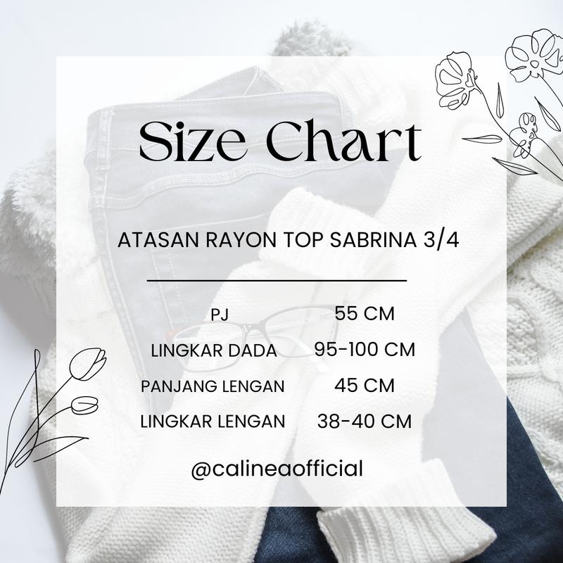 Product Introduction of Atasan Rayon Top Sabrina Baju Atasan Serut Top Atasan 3/4 Busui Karet 0