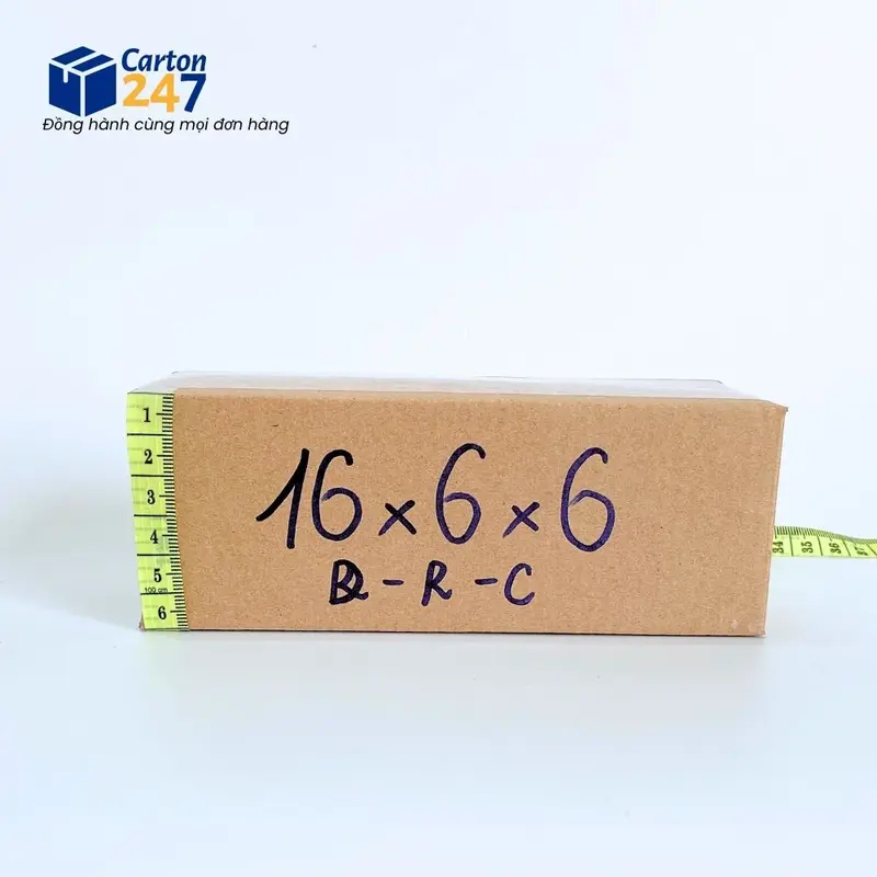 16x6x6 [Combo 10] Hộp giấy carton, hộp đóng hàng phụ kiện  giá rẻ - Carton 247 3