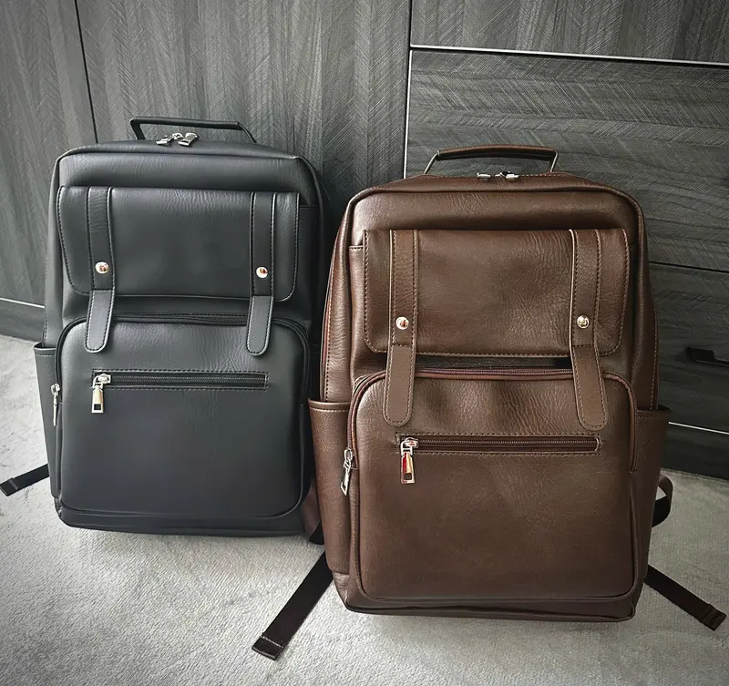 Balo DA PU Chống Thấm Nước Đựng Laptop 15.6 Inch Siêu Bền 2NUT - Backpack, Đeo Vai Bag 6