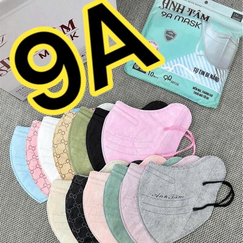 Combo khẩu trang 9A Anh Tâm chống nắng toàn diện kháng khuẩn chống tia UV hottrend 2026 Cua Phụ Kiện