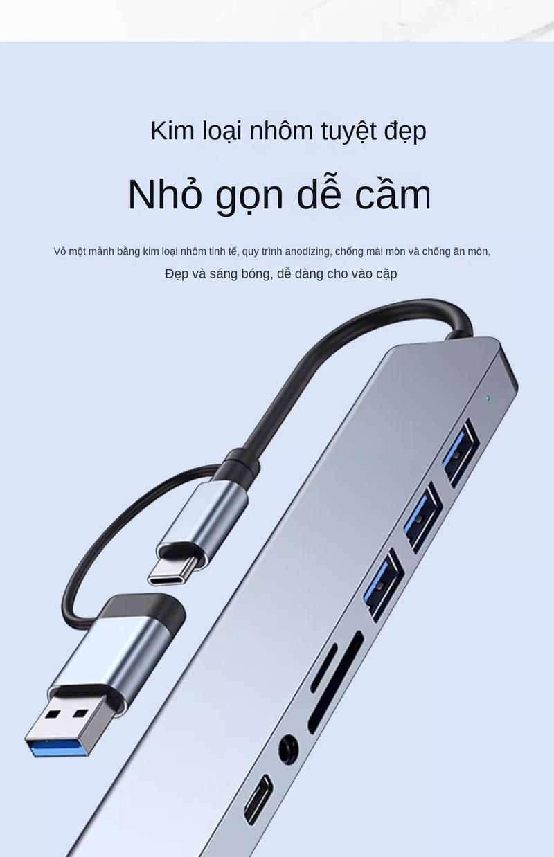 Product Introduction of Bộ mở rộng USB 3.0, Bộ chia loại C máy tính xách tay, Bộ Chuyển Đổi đa cổng 2