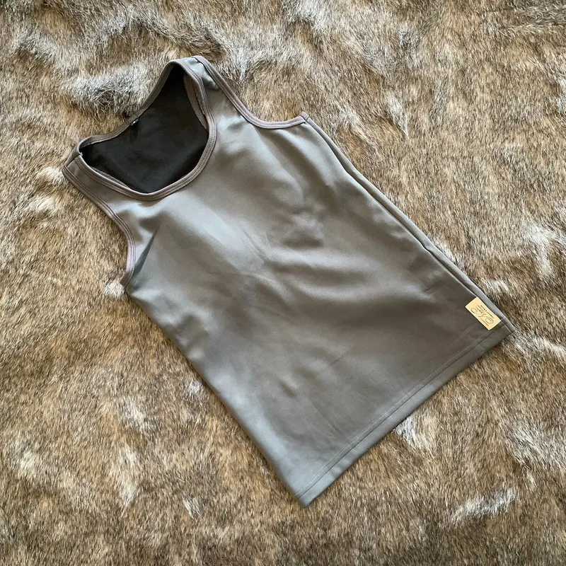 Áo Nịt Ba Lỗ Lót Cài Ngụy Trang - Áo Ba Lỗ Nịt Ngực Tomboy Dáng Dài Thun Trơn Cotton Trắng Đen Nam Cài Hông Thể Thao Gym Bigsize Form Suông Nguyễn Nguyên 6
