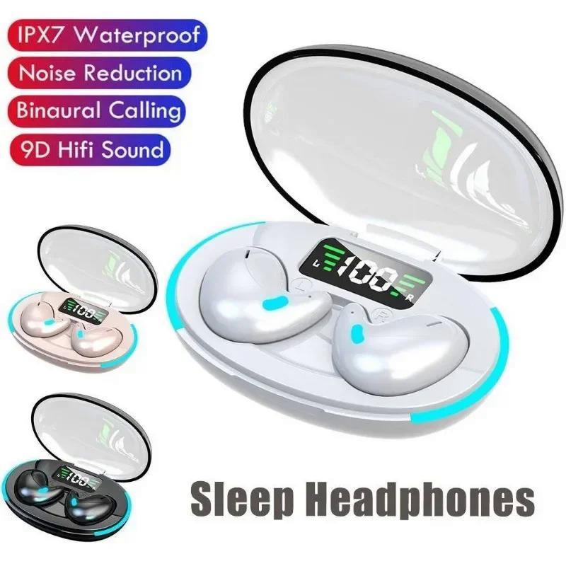 Tai Nghe Nhét Tai Nghe Khi Ngủ, Tai Nghe Mini Không Dây, Dành Cho Công Việc, Tai Nghe Bluetooth TWS Âm Thanh Nổi, Thiết Bị Giấu Kín Có Mic, Cuộc Gọi HD, Chống Nước, X55 0