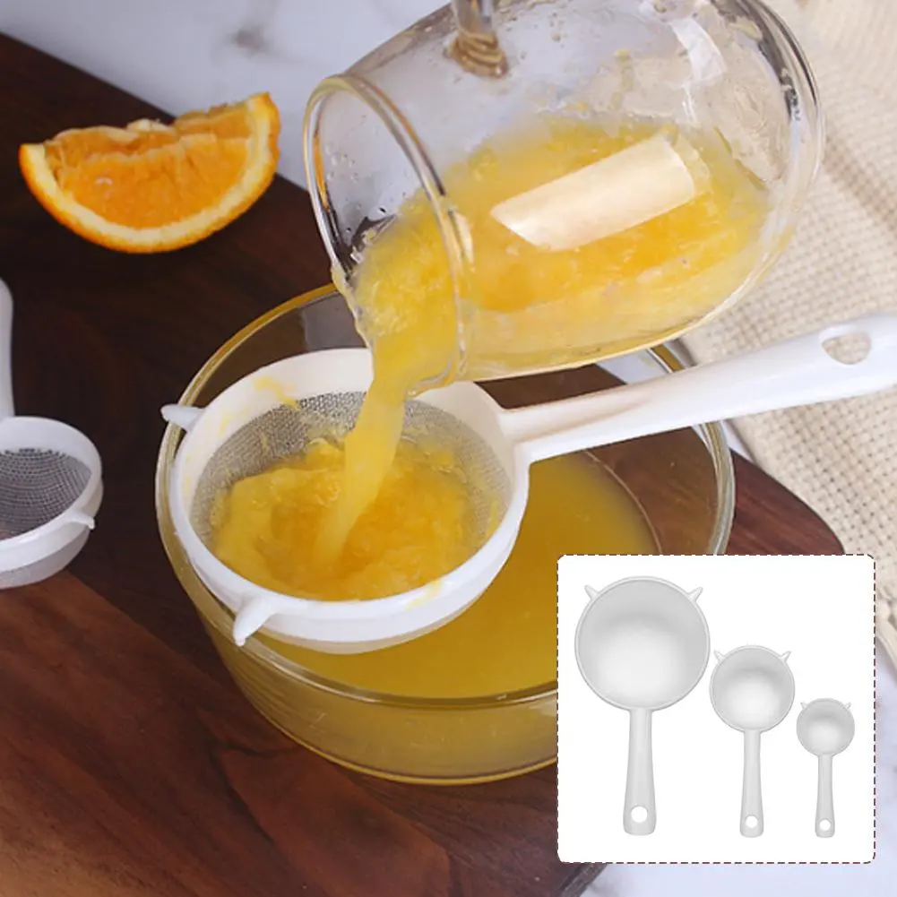 Mesh Reusable Nylon Ultra Fine Filter Mesh Strainer Milk Sieve Coffee Filter Colander Spoon P4O6