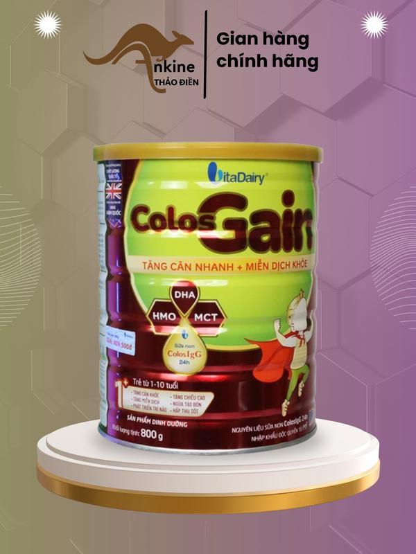 Sữa bột Vitadairy Colos Gain 800g 01 - Tăng cân hiệu quả cho trẻ suy dinh dưỡng