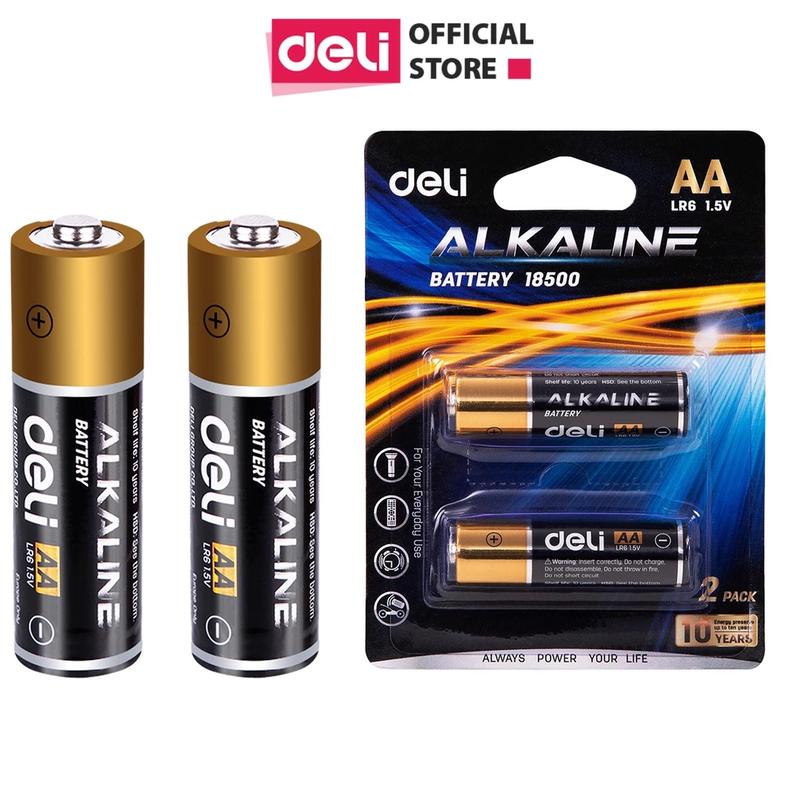 Pin kiềm Akaline Deli megactive - 2 loại pin AA và pin AAA - vỉ 2 viên / 4 viên mạnh mẽ, nguồn điện dồi dào, sử dụng đa năng, pin con thỏ, pin điều khiến, pin đồng hồ, pin chuột Pin Dự Phòng Sạc Pin