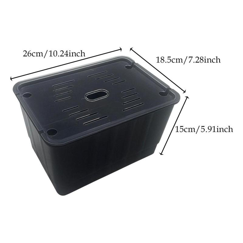 Product Introduction of Turtle Habitat, Turtle Breeding Tank, Ventilation Feeding Hatching Container, Turtle Aquarium for Hatchling Chameleon 0