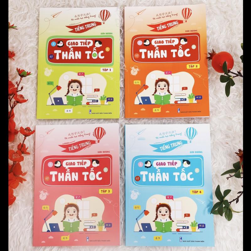 BỘ SÁCH  TIẾNG TRUNG GIAO TIẾP THẦN TỐC 4 TẬP