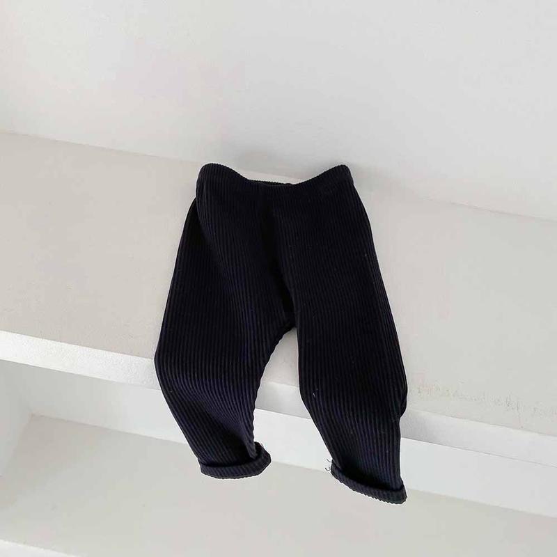Product Introduction of Children's base pants for autumn and winter, Korean style, with fleece, long pants for boys and girls, 0-2 years old, striped, ins 10