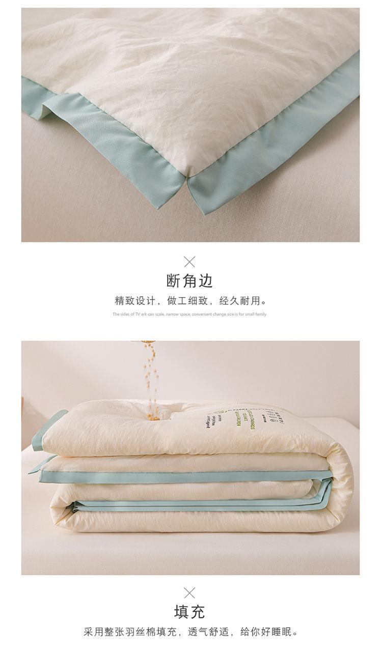 Product Introduction of Summer Air Conditioning Duvet Summer Blanket Quilt Inner Winter Quilt Quilt for Spring and Autumn Single Student Dormitory Quilt Antibacterial Synthetic Quilt 9