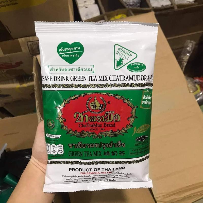  Trà Thái Xanh CHATRAMUE gói 200g pha trà sữa thái 