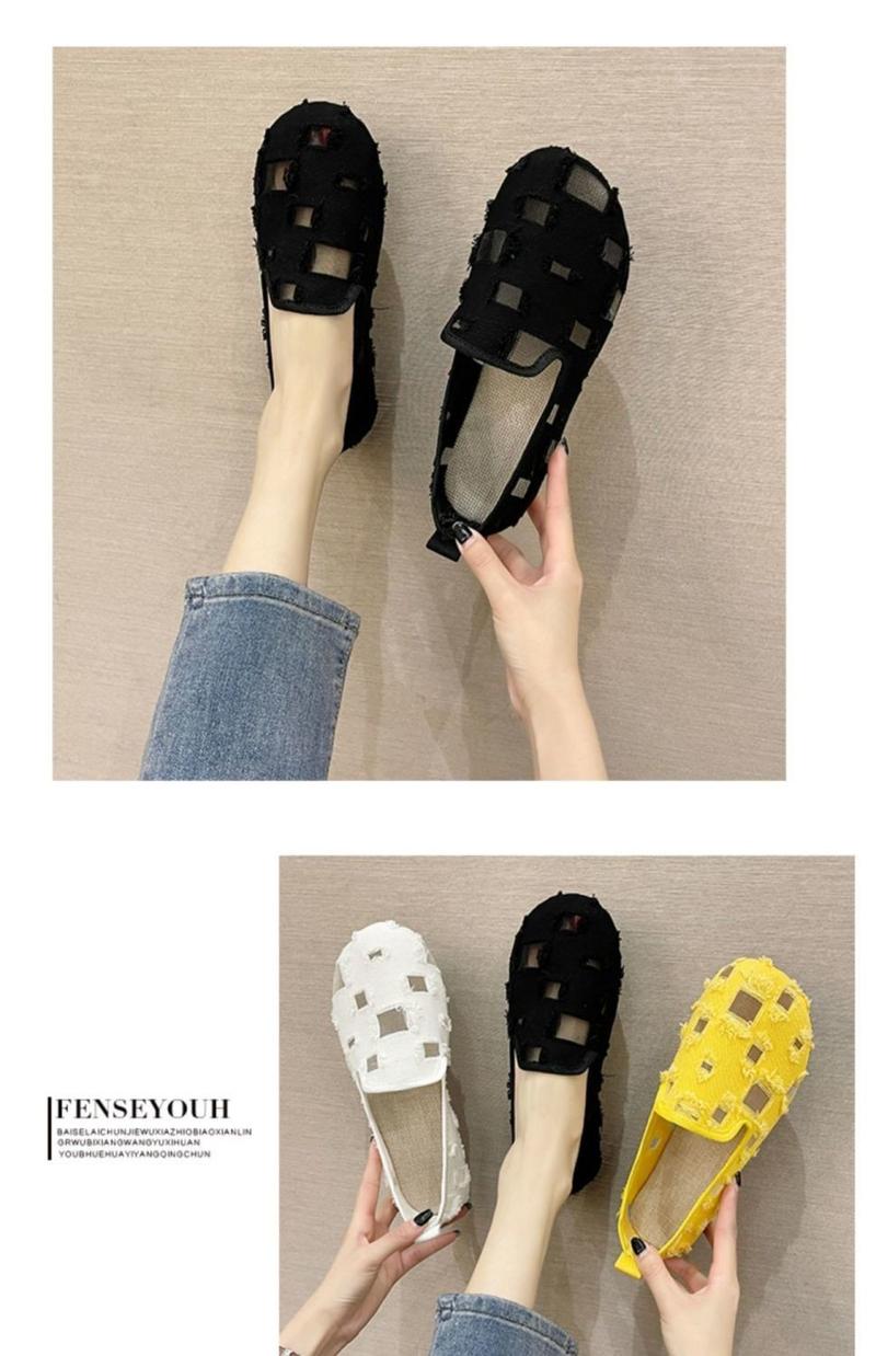 Product Introduction of Giày Nữ, Cỡ Lớn (35-43), Chất Liệu Vải, Hàng Mới Về, Dễ Phối Đồ, Đế Bằng, Chống Trượt, Bề Mặt Lưới Gommino, Thiết Kế Khoét Lỗ Shoes DéP 10