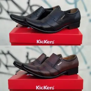 Sepatu Formal Sepatu kerja sepatu Kickers 2203 kulit Shoes Pria
