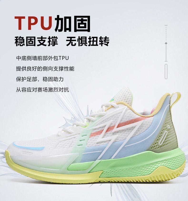 Product Introduction of [2735 People Collection] Light Luxury Genuine Men's New Breathable Basketball Shoes Anti-Slip Air Cushion Shock Absorption Rebound Running Shoes National Trend Sports Shoes 11