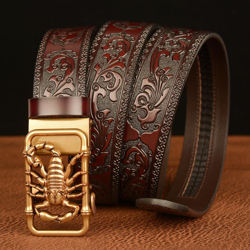 Product Introduction of Ikat Pinggang Pria Sabuk Gesper Kulit Sapi Model Scorpion 4
