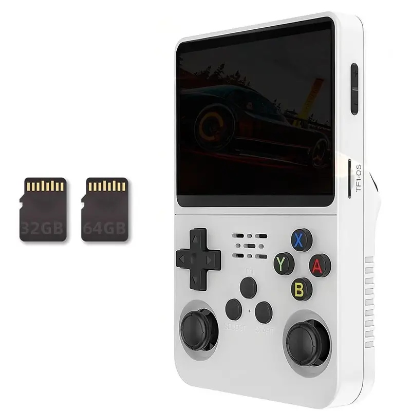 32GB+64GB Handheld Game Console, Portable 3.5 Inch Screen Handheld Game Console, Long Battery Life Game Console for Home & Office, Stocking Fillers Gift 0