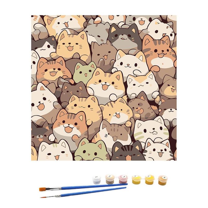 Product Introduction of Cartoon Tulip Animal Oil Painting Toy DIY Handmade Flower Coloring Painting 21