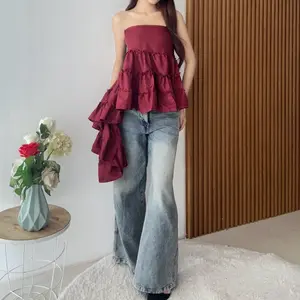 Unchvera —— (Real Picture) Jelita Top Atasan Knit Wanita Korean Style Fashion Wanita