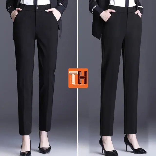 Quần tây công sở nữ kiểu mới ống đứng màu đen vải cao cấp sang trọng tinh tế Women Pants Jean Ong❤️