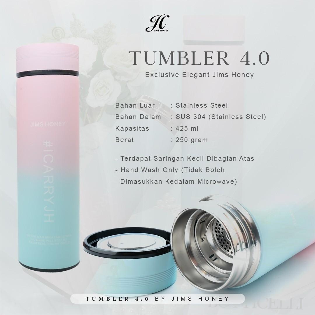 JIMS HONEY TUMBLER VER 4.0 (Botol Minum Panas / Dingin 425ml)