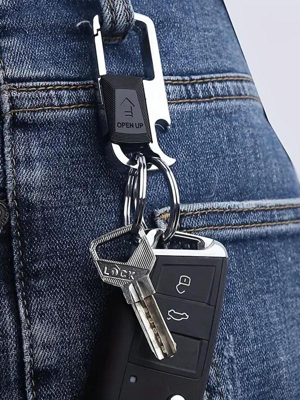 Metal Keychain with Detachable Key Rings, Bottle Opener Keychain, Creative Gift for Men & Women, Fashion Accessories for Daily Use, Travel Essentials 8