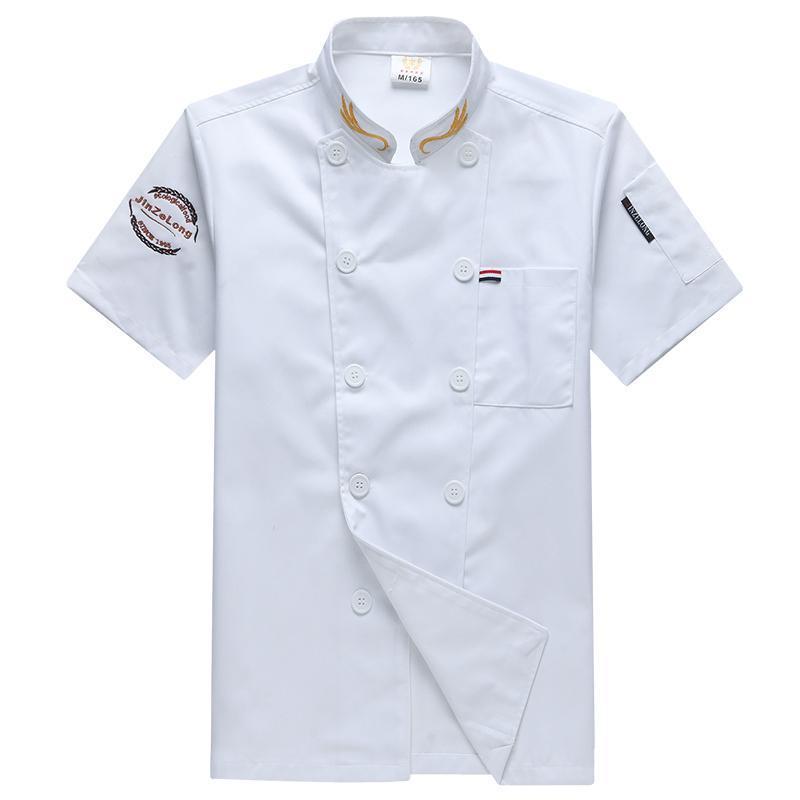 Product Introduction of Unisex Chef Jacket Short Sleeve Chef Shirt Men Woman Uniform Kitchen Restaurant Cook Workwear 34