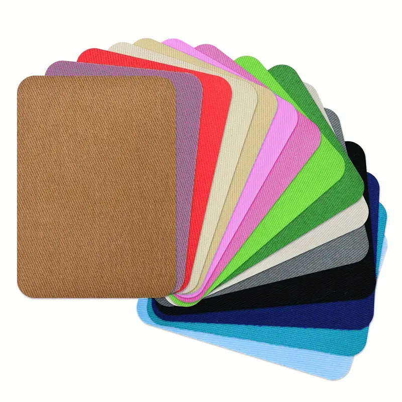 Fabric Iron-on Patch, 15pcs/set Colorful Fabric Iron-on Patch, DIY Repair Decorating Kit for Clothes, Jeans, Jacket, Bag, Hat 0