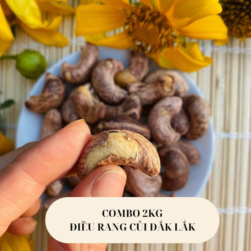 2KG Hạt điều rang củi giống bản địa