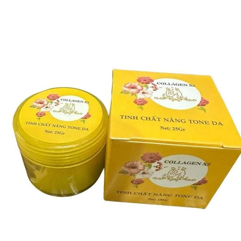 Kem kích trắng x3 collagen hủ 25g mỹ phẩm đông anh dưỡng body làm đẹp da