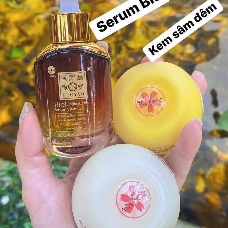 Kem sâm đêm Nhật GUOYOU hỗ trợ giảm mụn,thâm,nám 3