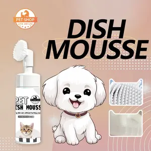 Cairan pencuci piring untuk kucing dan anjing / pembersih mangkuk hewan peliharaan / deodoran antibakteri / perlengkapan pencuci piring hewan peliharaan