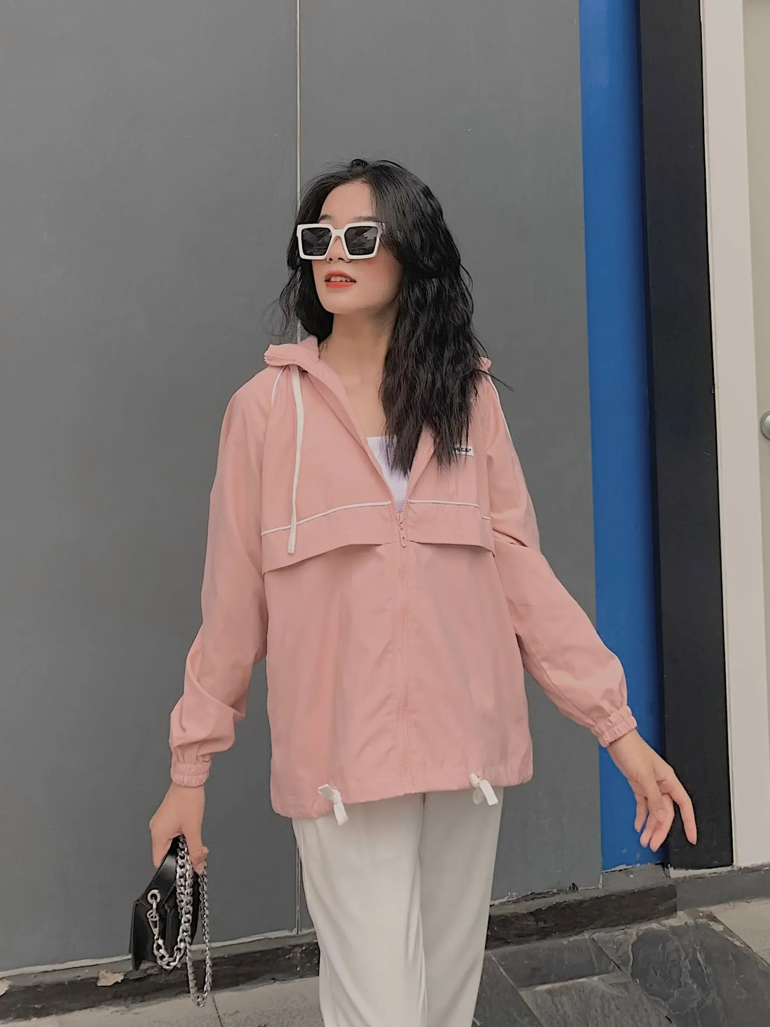 Áo khoác dù phối viền có nón THE C.I.U - Fresh Jacket
