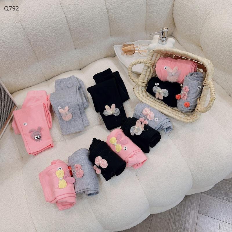 Q792 - Quần Legging Bé Gái Họa Tiết Ngẫu Nhiên Size 8-20kg(ĐL)