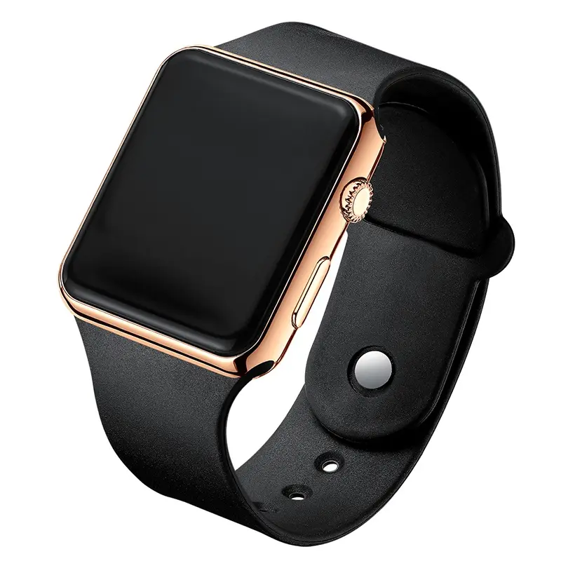 2025 Original Men's Watch with LED Electronic Display Digital Watch Fashion Casual Simple Silicone Wristwatches Sports waterproof smart watch Button Smartphone Device Wearable