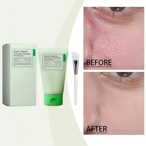【TERSEDIA&COD】120g Green Tomato Clay Pack Pembersih Kulit Masker Hijau Pori-pori Kontrol X5B5