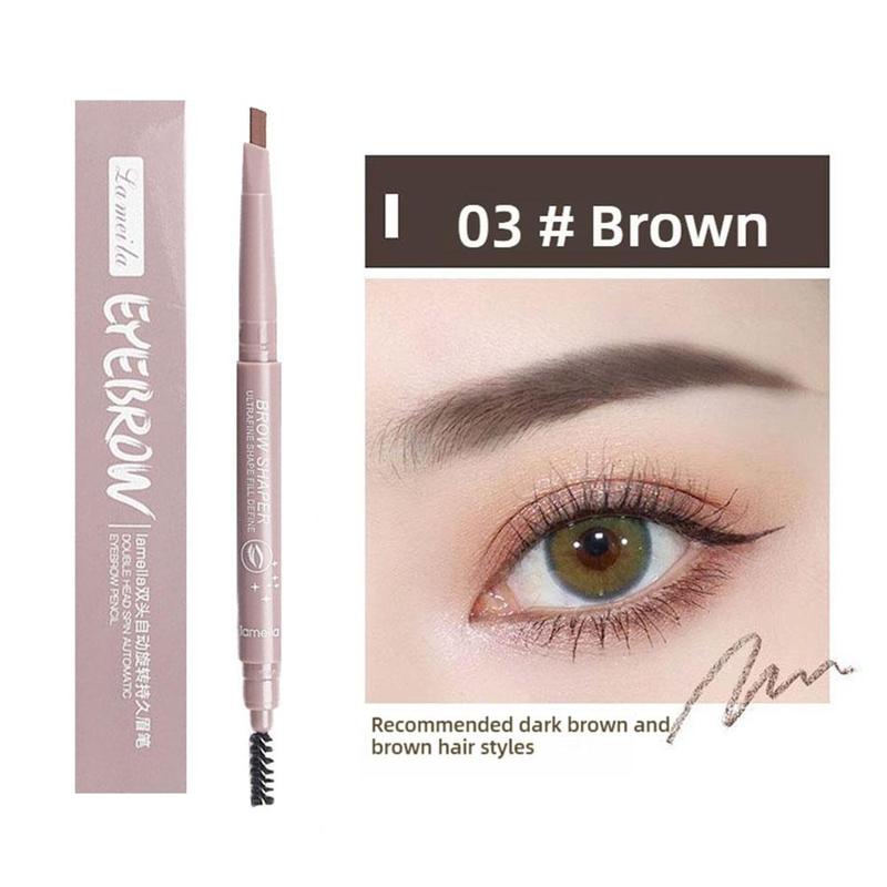 0.3g Double Headed Eyebrow Pencil With A Thin Tip Waterproof And Not Easily Smudged It Automatically Rotates Naturally Without Fading Suitable For Beginners 7