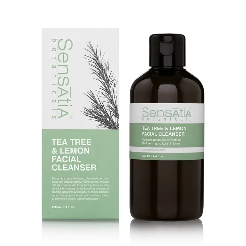 Sensatia Tea Tree & Lemon Facial Cleanser - 220mL / 7.4 fl.oz. 2